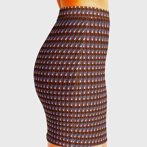 Sliver lining mini skirt